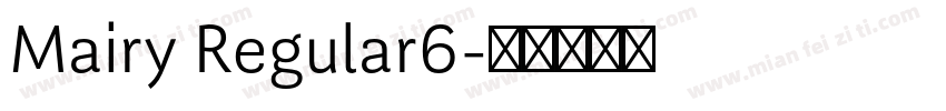 Mairy Regular6字体转换